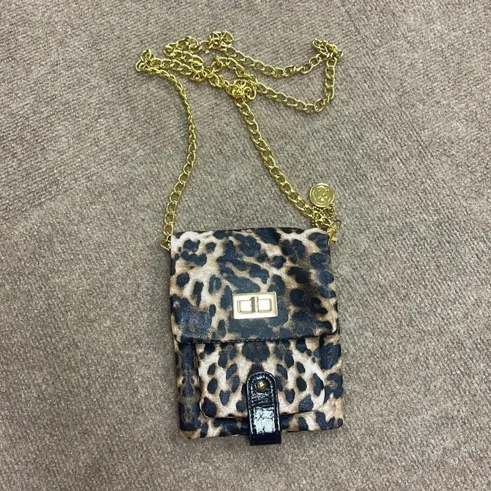 Leopard Cheetah Big Buddha‎ Crossbody Small Purse